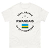 T-shirt rwandais blanc - Têtu râleur