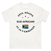 T-shirt Sud-Africain blanc - râleur têtu