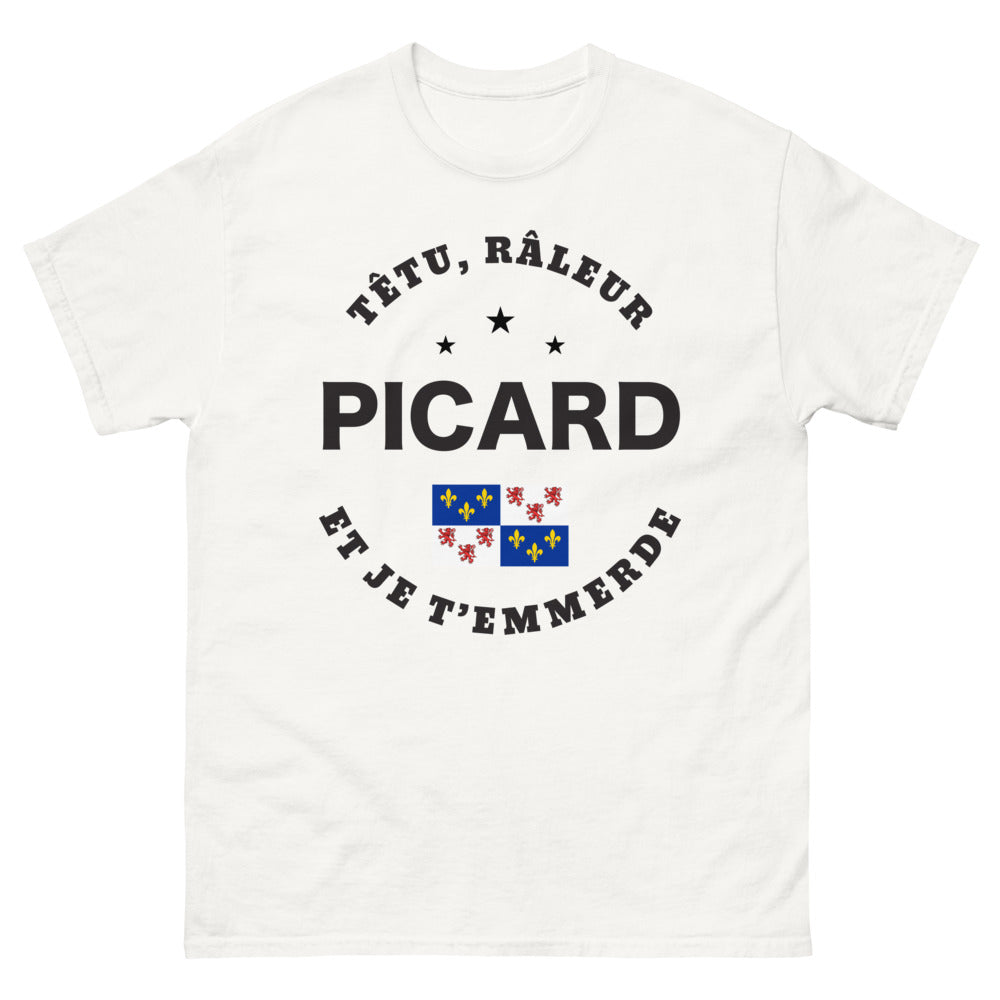T-shirt Picard blanc - Têtu râleur