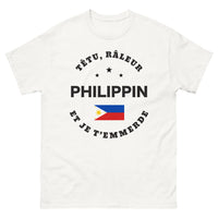 Thumbnail for T-shirt Philippines blanc - Têtu râleur philippin