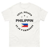 T-shirt Philippines blanc - Têtu râleur philippin