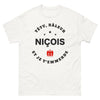 T-shirt Niçois blanc - râleur avec humour local