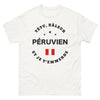 T-shirt péruvien blanc - têtu râleur