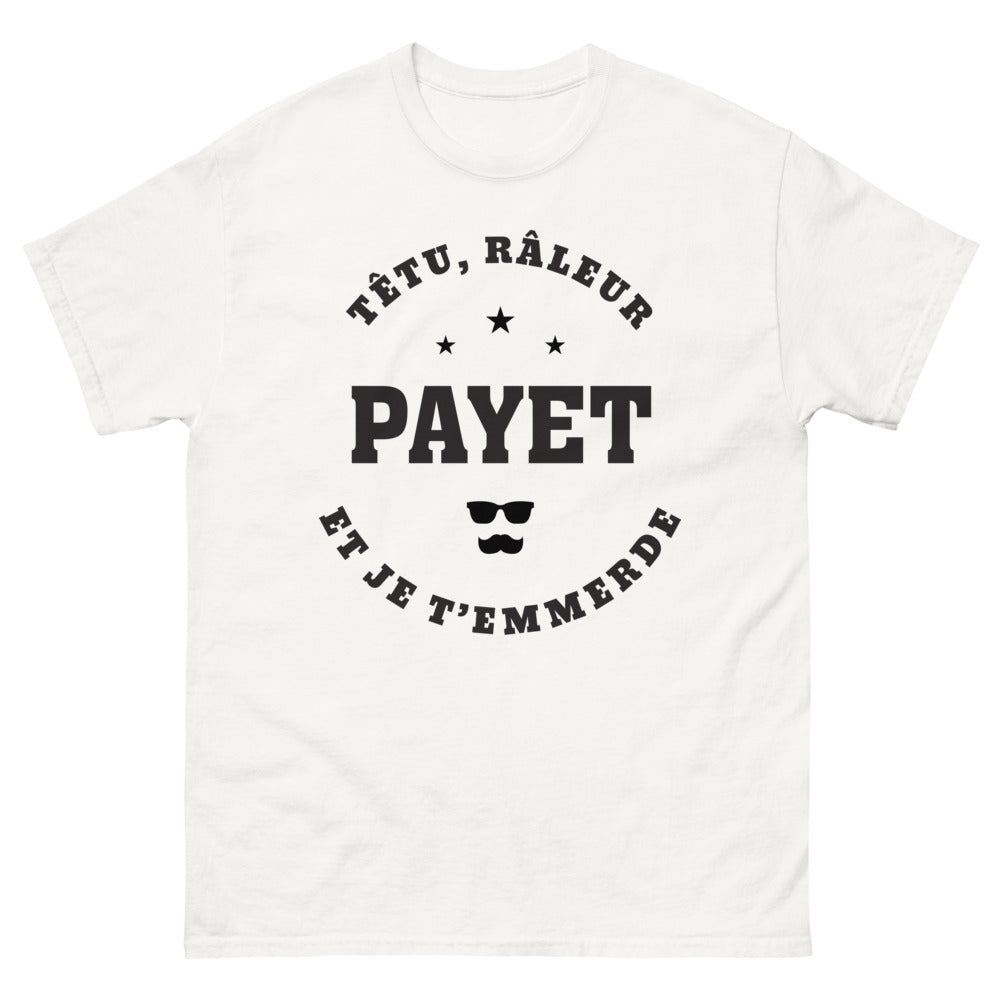 T-shirt Réunionnais blanc - Têtu et râleur