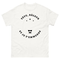 Thumbnail for T-shirt râleur blanc - je t'emmerde