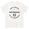 T-shirt Mayennais blanc - têtu et râleur