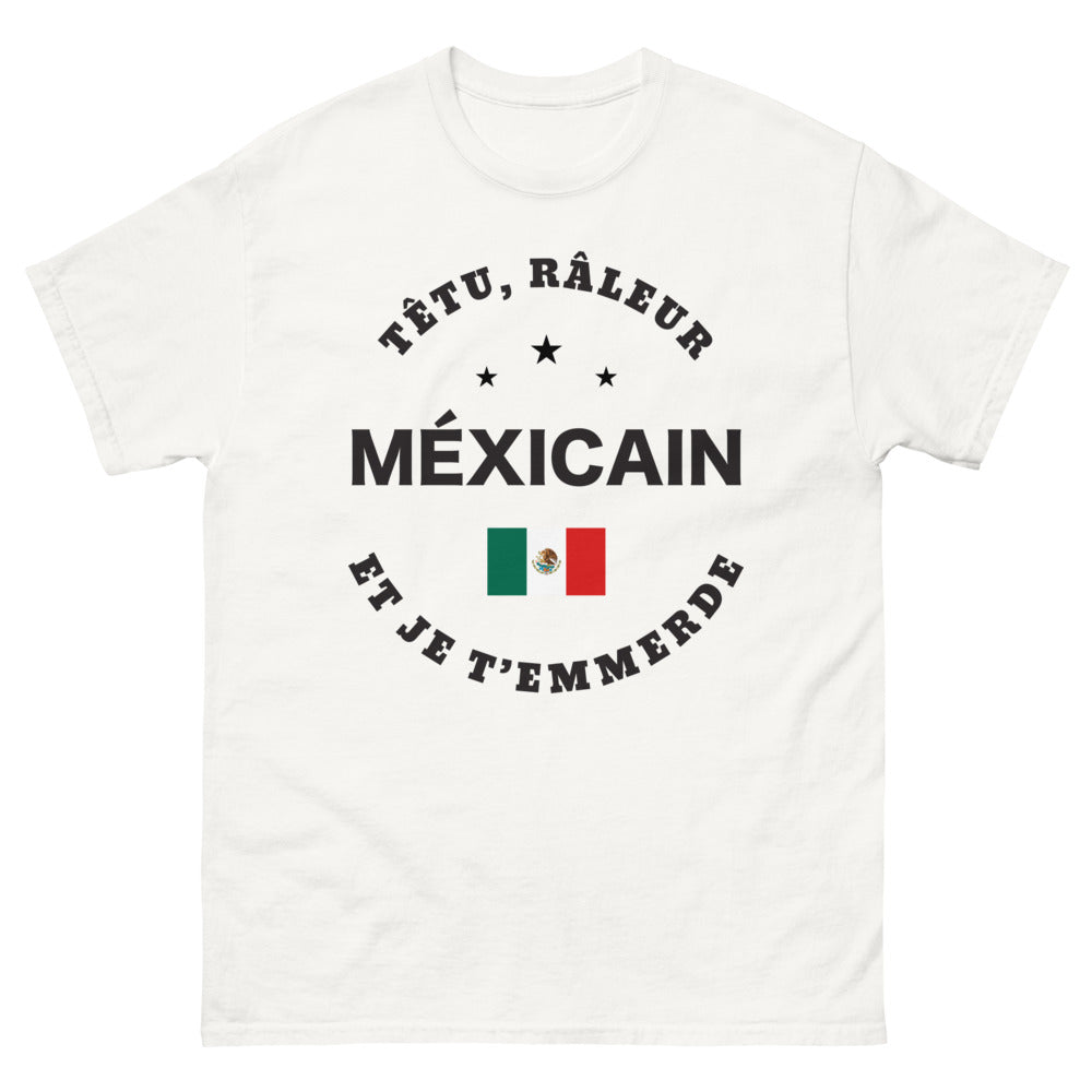 T-shirt Mexicain blanc - Téteur râleur