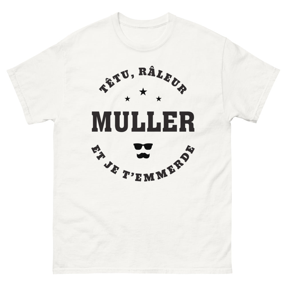 T-shirt Muller blanc - Têtu et râleur