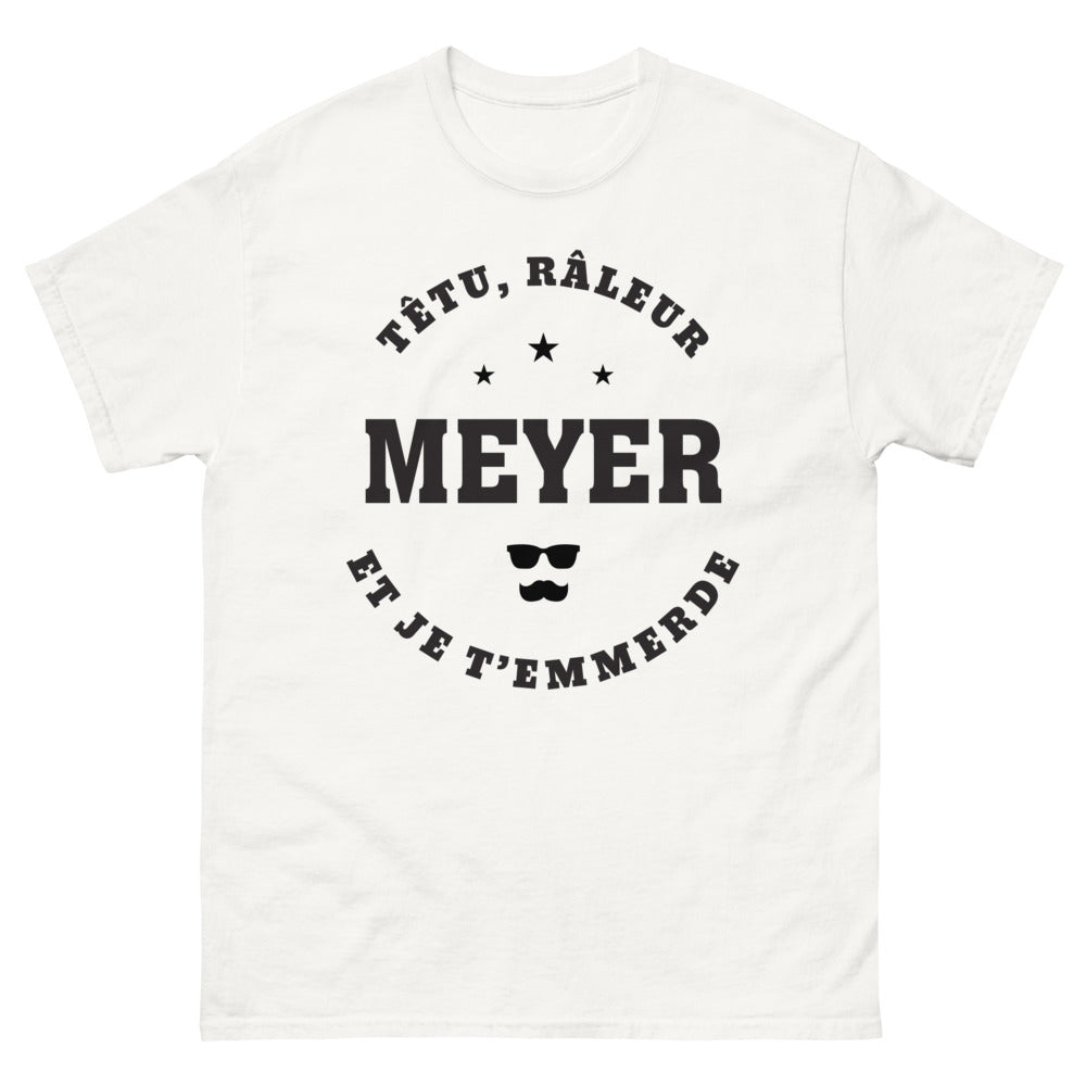 T-shirt Meyer blanc - Râleur pour toujours