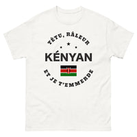 Thumbnail for T-shirt Kenyan blanc - Têtu râleur kenyan