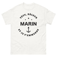 Thumbnail for T-shirt Bretagne blanc - Têtu râleur marin
