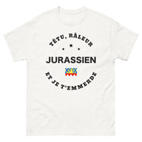 Thumbnail for T-shirt Jurassien blanc - Têtu et râleur