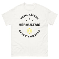 Thumbnail for T-shirt Héraultais blanc - Têtu et râleur