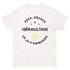 T-shirt Héraultais blanc - Têtu et râleur