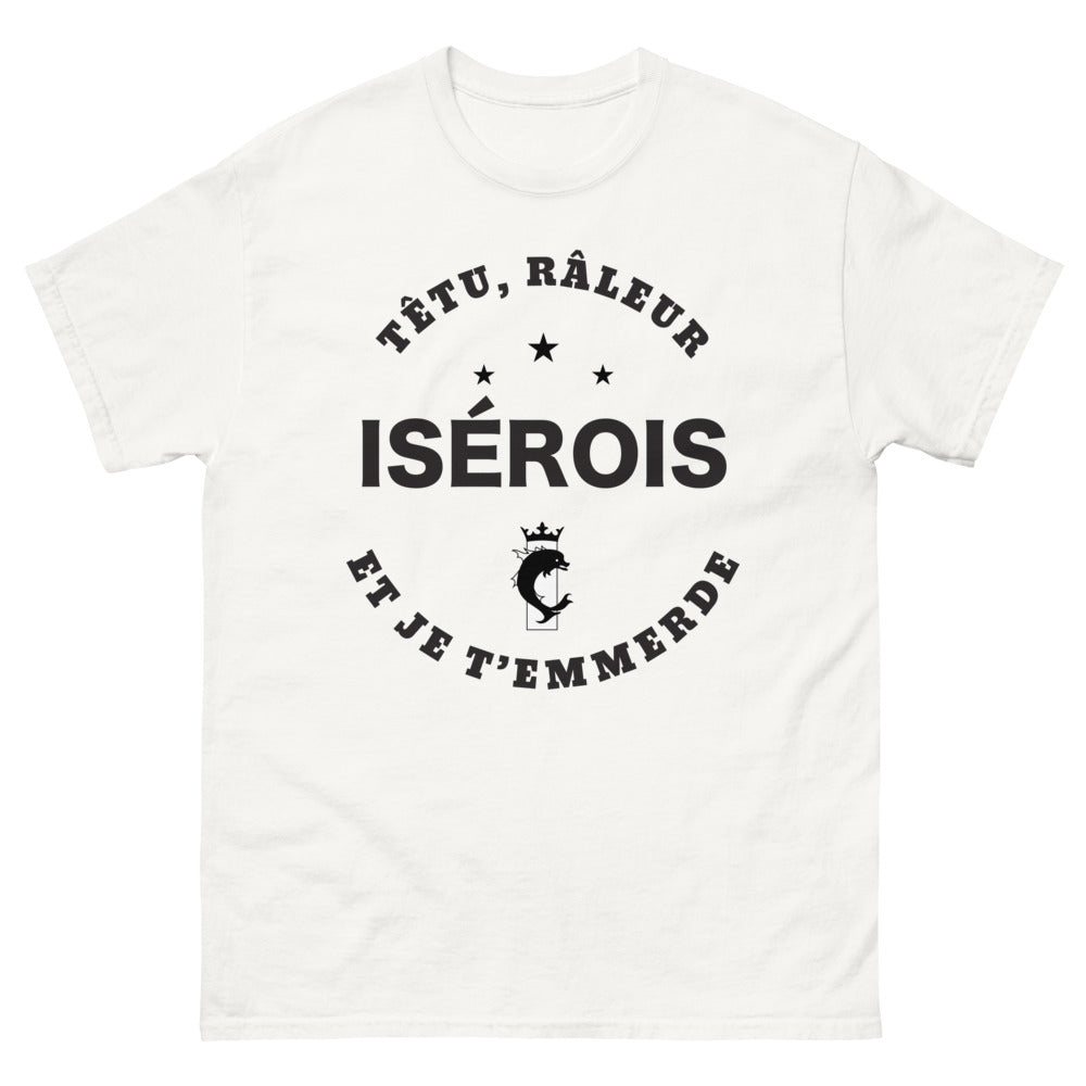 T-shirt Isérois blanc - Têtu Râleur Isérois