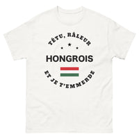 Thumbnail for T-shirt Hongrois blanc - Têtu et râleur