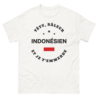 Thumbnail for T-shirt Indonésien blanc - râleur et humour