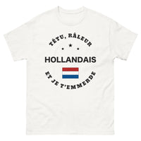 Thumbnail for T-shirt Hollandais blanc - Râleur et Fier