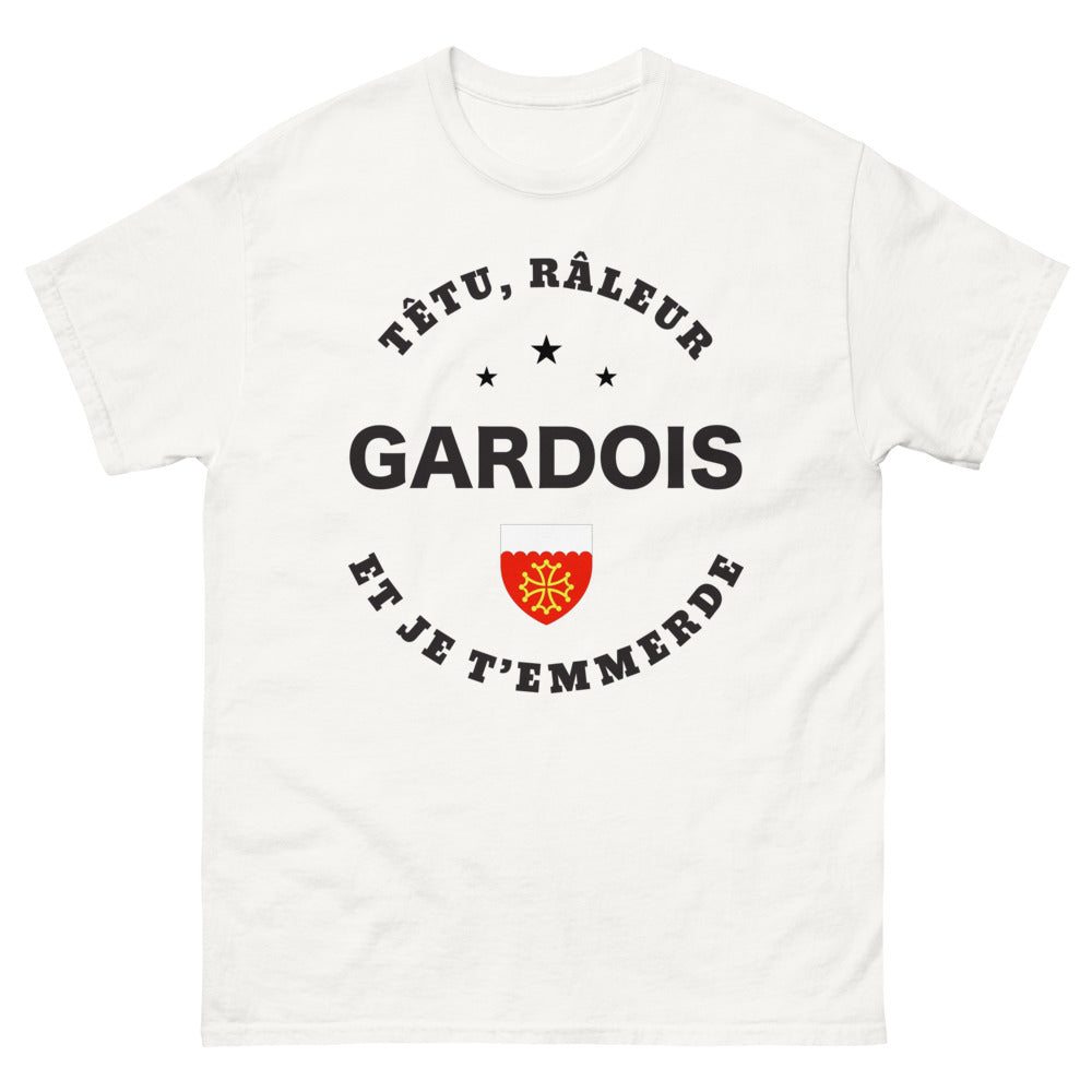 T-shirt Gardois blanc - caractère bien trempé