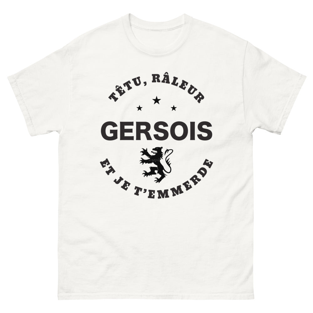 T-shirt Gers blanc - Téteur râleur Gersois