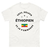 T-shirt Éthiopie blanc - texte râleur et fier
