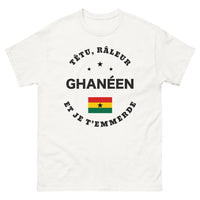Thumbnail for T-shirt Ghanéen blanc - texte provocateur et espiègle