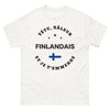 T-shirt Finlandais blanc - Têtu râleur et je t'emmerde