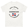 T-shirt Dominicain blanc - têtu râleur et je t'emmerde