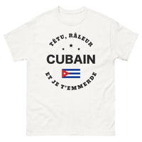 Thumbnail for T-shirt Cubain blanc - Têtu râleur
