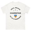 T-shirt Charente blanc - Têtu râleur Charentais