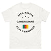 T-shirt Camerounais blanc - tétu râleur francophone