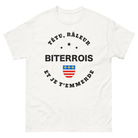 Thumbnail for T-shirt Bitérrois blanc - Têtu et râleur