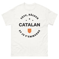 Thumbnail for T-shirt Catalan blanc - Têtu et râleur catalan