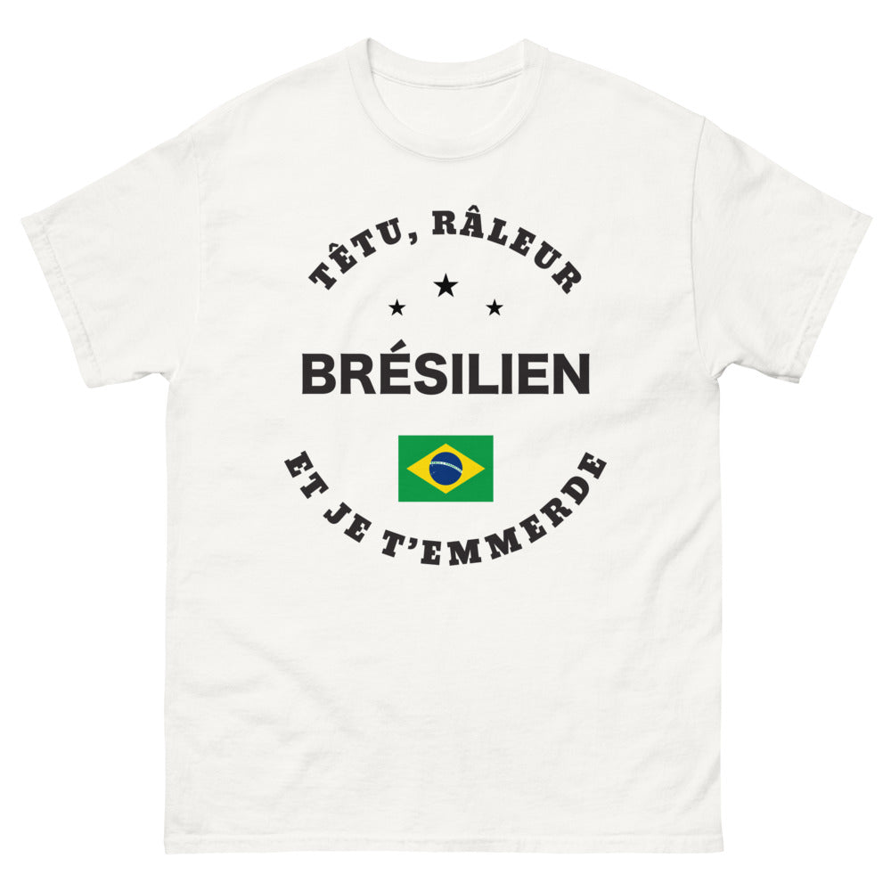 T-shirt Râleur Brésilien blanc - Têtu Râleur