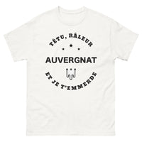 Thumbnail for T-shirt Auvergnat blanc - Têtu et râleur