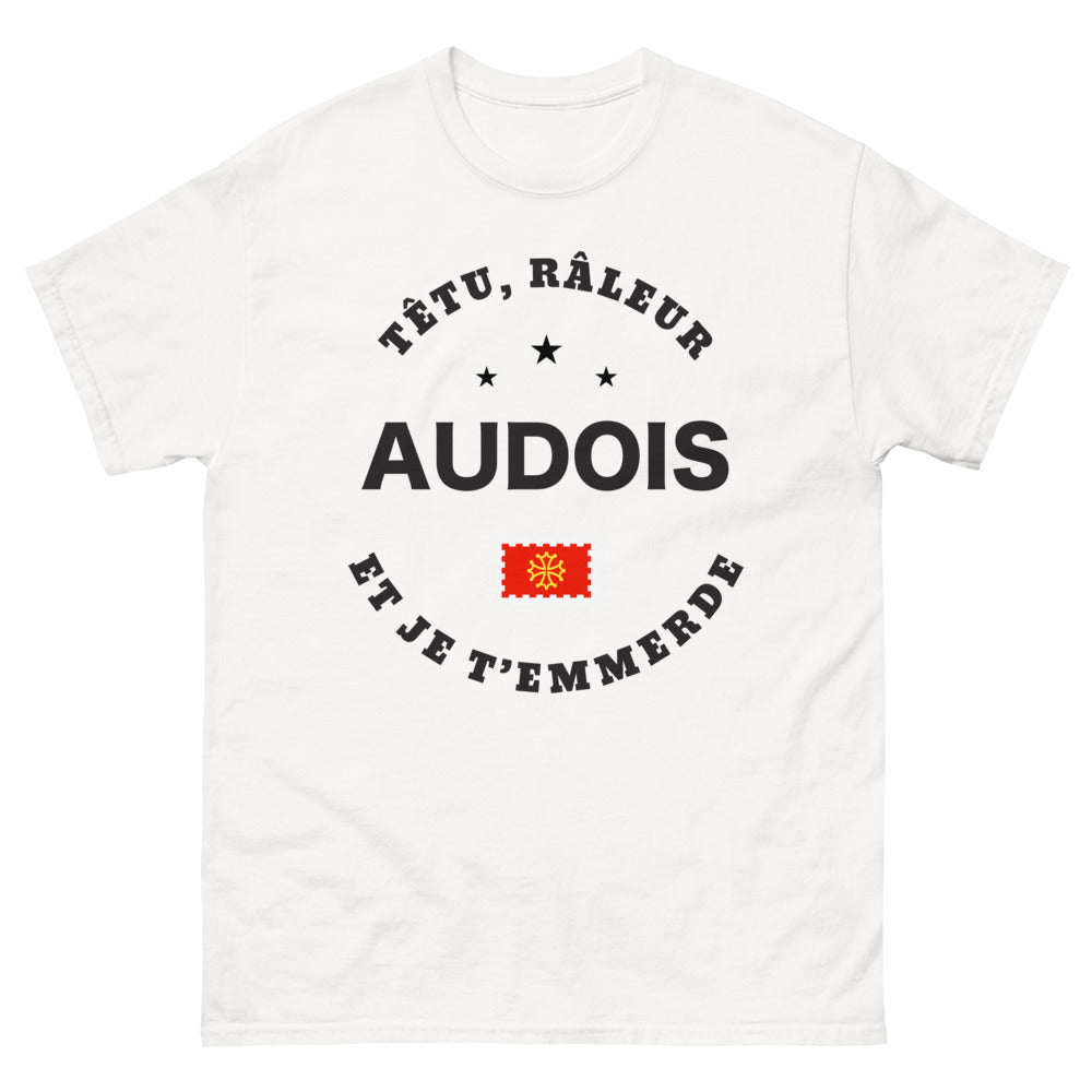 T-shirt Audois blanc - Têtu râleur