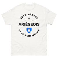 Thumbnail for T-shirt Ariège blanc - Têtu râleur Ariégeois