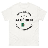 Thumbnail for T-shirt Algérien blanc - Têtu râleur et je t'emmerde