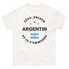 T-shirt Argentin blanc - Têtu râleur et Je t'emmerde