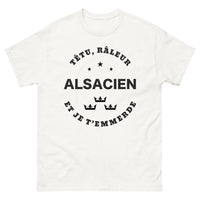 Thumbnail for T-shirt Alsacien blanc - Têtu et râleur