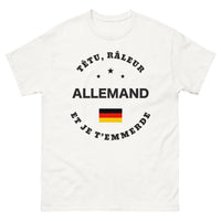 Thumbnail for T-shirt Allemand blanc - têtu et râleur