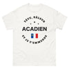 T-shirt Acadien blanc - Têtu râleur
