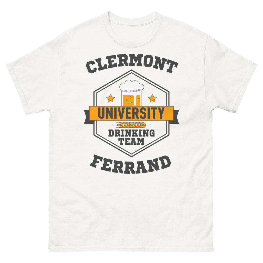 T-shirt Clermont-Ferrand blanc - drinking team