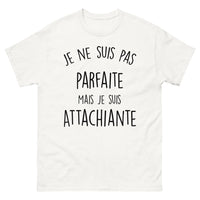 Thumbnail for T-shirt France blanc - Je ne suis pas parfaite mais je suis attachiante