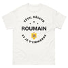 T-shirt Roumain blanc - Têtu, râleur et je t'emmerde