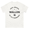 T-shirt Wallon blanc - têtu et râleur