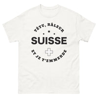 Thumbnail for T-shirt Suisse blanc - têtu et râleur