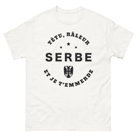 Thumbnail for T-shirt Serbe blanc - râleur et fier de l'être