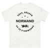 T-shirt Normands blanc - têtu râleur normand et je t'emmerde