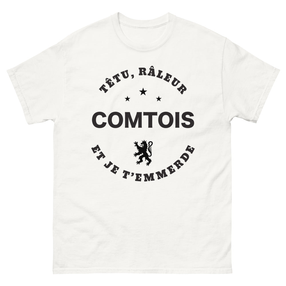 T-shirt Comtois blanc - Têtu et râleur